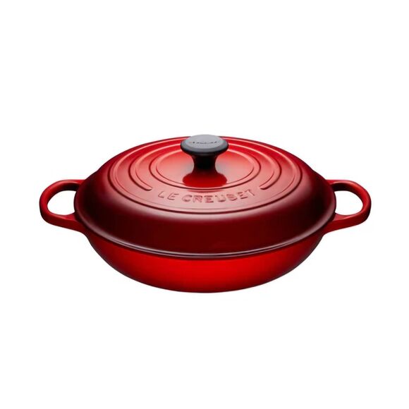 Le Creuset Signature Cast Iron 5Qt Braiser- Chili Red - Picture 1 of 12